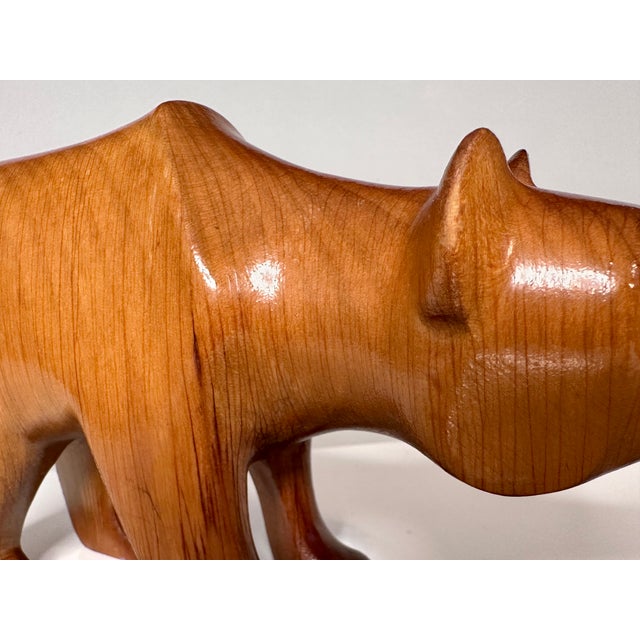 Mid-Century Modern Hand-Carved Bear Animal Figurines, Rhön, Germany, 1960s, Set of 2 For Sale - Image 3 of 18