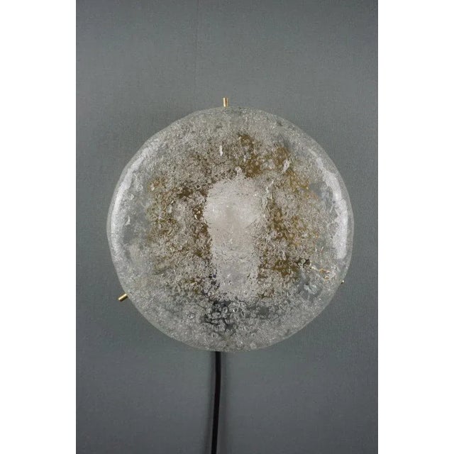 Ice Glass Ceiling Lamps from Kaiser Leuchten, Set of 2 For Sale - Image 5 of 11