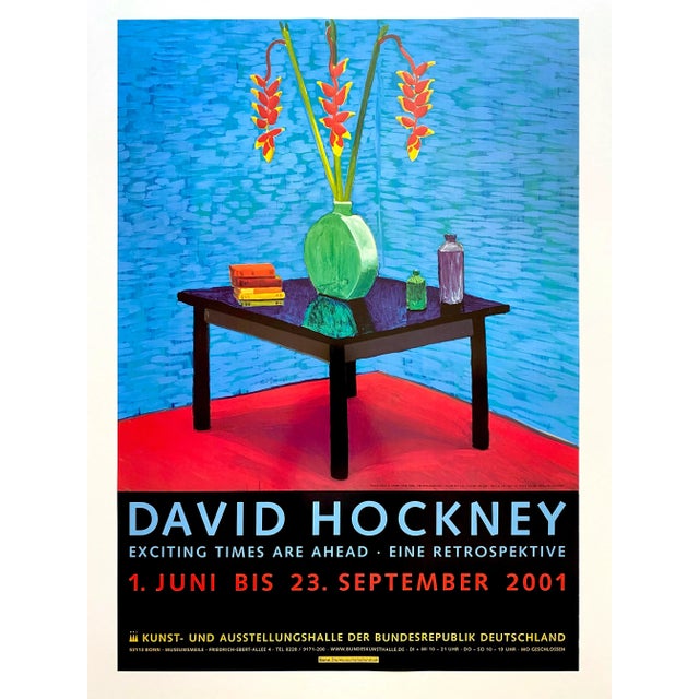 レア　David Hockney ポスター David Hockney Poster Metropolitan Museum of Art 1988 Exhibit