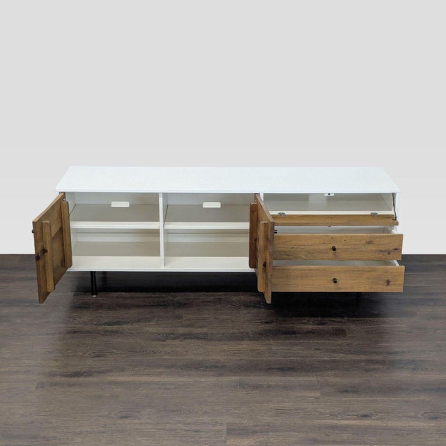 Mid-Century Modern West Elm Media Console For Sale - Image 3 of 10