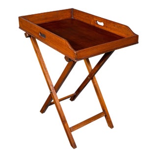 Antique Butler's Stand, English, Serving Tray, Drinks Rest, Victorian, C.1860 For Sale