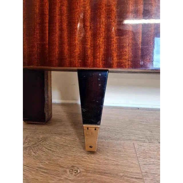 Large Vintage Center Bed in Mahogany, 1960s For Sale - Image 4 of 6