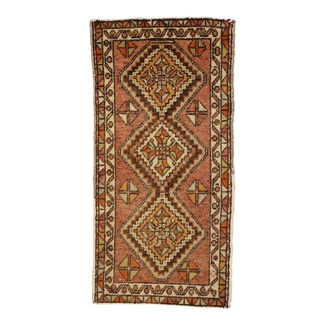 Vintage Turkish Yastik Rug - 01'08 X 03'04 For Sale