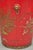 Mid 20th Century Italian Chinoiserie Hand Painted Oriental Red Tole Metal Wastebasket Trashcan For Sale - Image 10 of 18