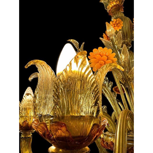 1950s Murano Glass Chandelier, 1950s For Sale - Image 5 of 18