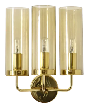 Swedish Brass Wall Sconce by Hans-Agne Jakobsson for Hans-Agne Jakobsson AB Markaryd, 1970s
