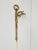 Art Noveau Brass Wall Sconce Light with Flowers and Ribbons, France, 1930s For Sale - Image 4 of 18