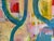 2020s Large Contemporary Abstract Acrylic Painting – Teal, Coral & Yellow Drip Expressionism For Sale - Image 5 of 10