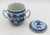 Early 19th Century Late 18th-Early 19th Century Blue Canton Chinese Export Covered Posset Pot For Sale - Image 5 of 10