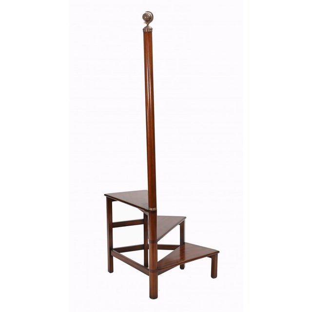 Regency Library Steps in Mahogany, Set of 2 For Sale - Image 9 of 9