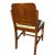 1930s Art Deco Walnut French Vanity Chair Newly Upholstered For Sale - Image 14 of 17