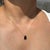VRJewels 3.22 Carat Black Diamond Pear Solitaire Necklace in 14k Yellow Gold For Sale - Image 9 of 17