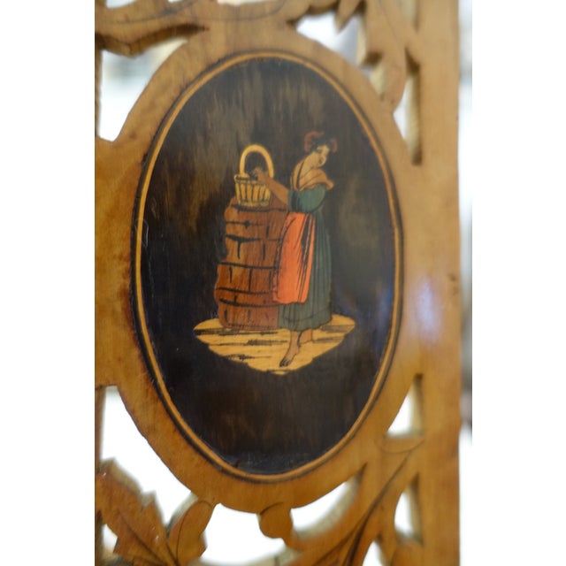 Folding Souvenir Mirror in Sorrento Marquetry, Naples, Italy For Sale - Image 6 of 8