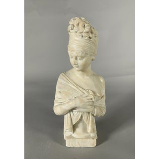 Marble Sculpture Bust of Madame de Récamier after Joseph Chinard (1756-1813), 19th Century For Sale