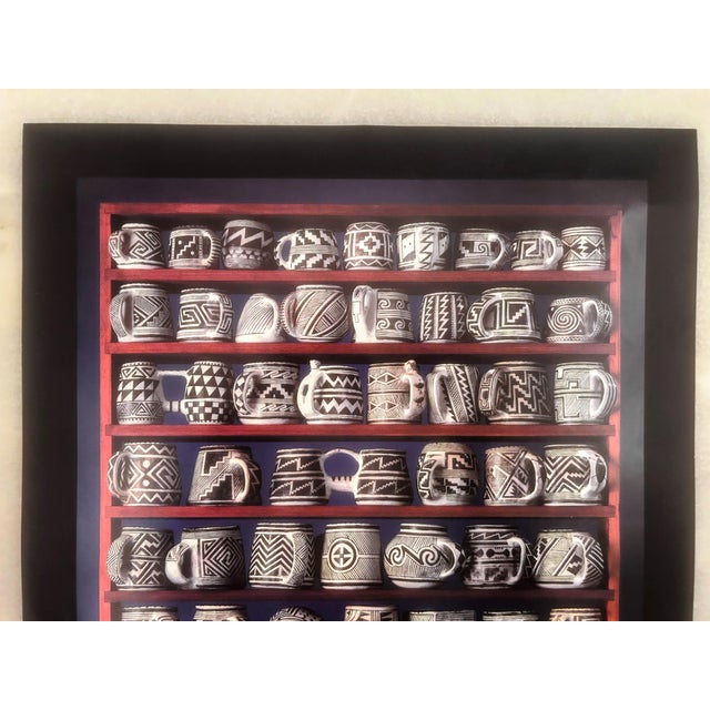 1980s Vintage “Mesa Verde Mugs Authentic Pottery Replicas by Clink Swank” Poster For Sale - Image 5 of 11