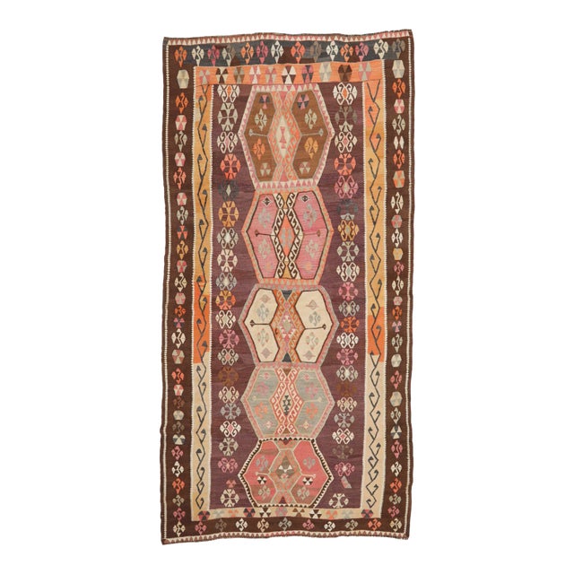 Vintage Turkish Kilim Rug For Sale