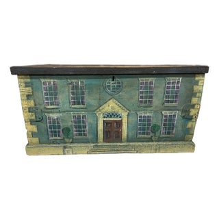 Late 19th Century English Folk Art Painted Chest or Box For Sale
