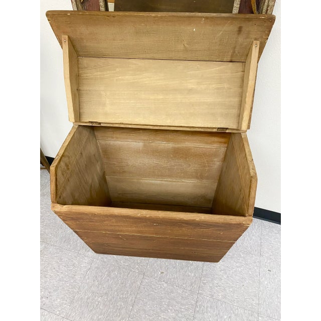 19th C Primitive Weathered Grain Bin / Console Table For Sale - Image 17 of 17