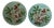 Vintage Bird-Shaped Earthenware Plates, Set of 2 For Sale