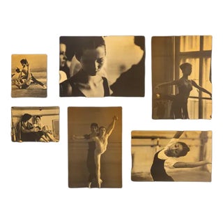 Stuttgart Ballet Dancers, Photographic Paper on Wooden Plate, Set of 6 For Sale