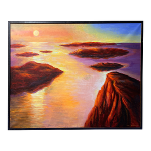 Mary Reardon 1993 Original Painting on Canvas, Seascape