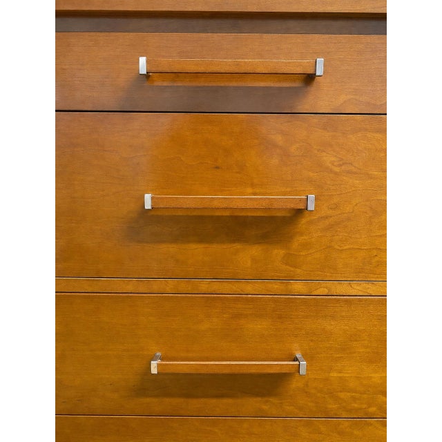 1950s Mainline by Hooker MCM Solid Cherry Bedroom Set "Manhattan Group" Line, 2 Pieces For Sale - Image 9 of 18