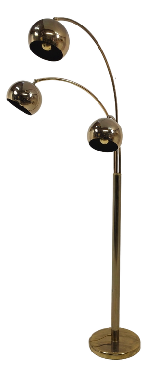 Brass Arc Lamp by Goffredo Reggiani for Guzzini, 1960s