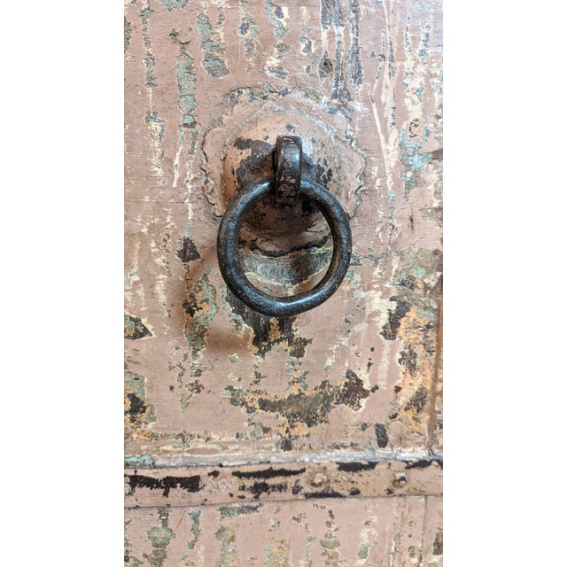 1970s 1970s Rustic Ranch Style 48" Wide Antique Door Corner Armoire For Sale - Image 5 of 6