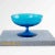 Mid-Century Modern Vintage Blue Bubble Glass Bowl For Sale - Image 3 of 10