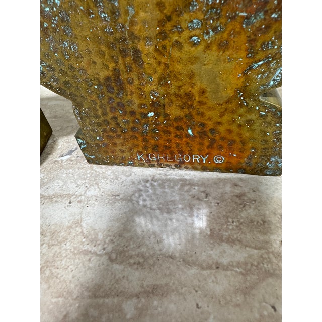 1950s Art Deco Bronze Pekinese Bookends For Sale - Image 5 of 8