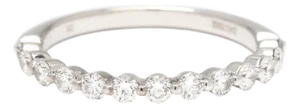 0.40ctw Diamond Band Ring, 18k White Gold, Ring Size 6.25, Stackable