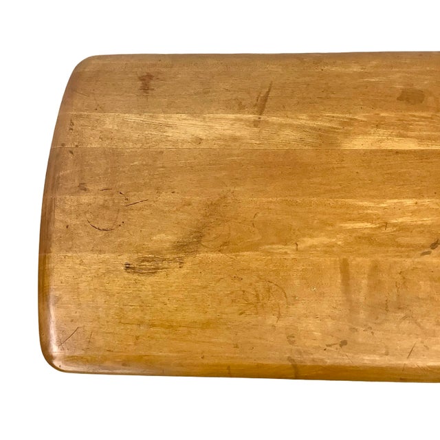 Mid-Century Modern Small Wakefield-Style Mid-Century Wood Coffee Table, 1950s For Sale - Image 3 of 18
