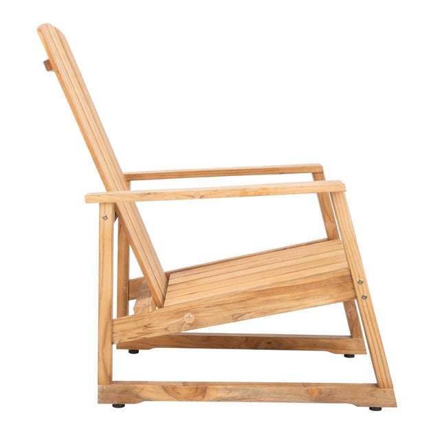 Wood San Juan Teak Adirondack Chair - Natural For Sale - Image 7 of 8