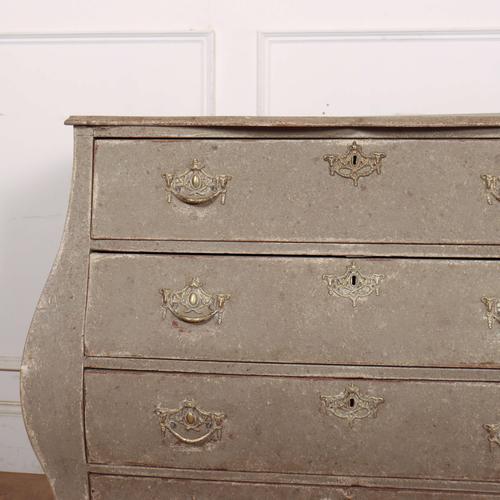 Dutch Bombe Commode in Paint For Sale - Image 3 of 11