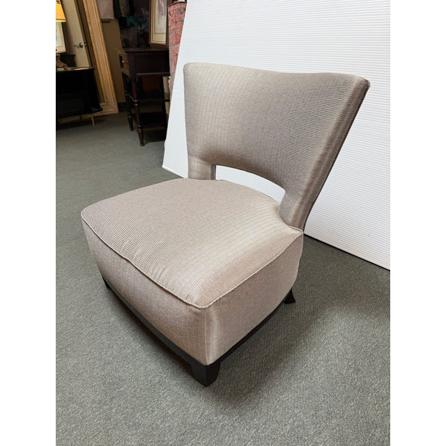 Contemporary A. Rudin Slipper Chair, Model 642 For Sale - Image 3 of 12