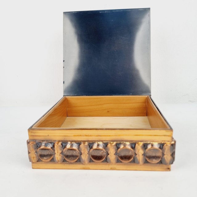 Industrial Vintage Industrial Copper Cigar Box, 1960s For Sale - Image 3 of 10