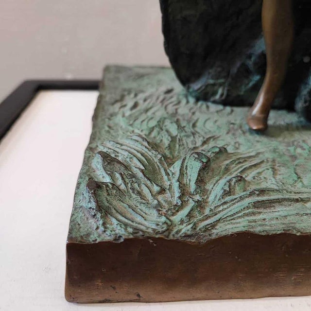 Patinated Bronze Sculpture by Max Hamlet, 1991 For Sale - Image 9 of 16