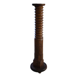 Antique French Wooden Wine Pedestal, 1850 For Sale