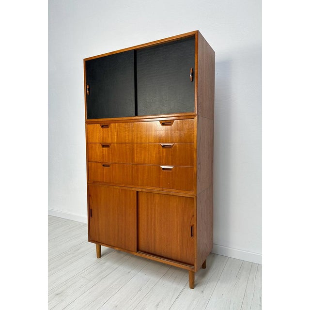 1960s Mid-Century Danish Three-Piece Teak Cabinet, 1960s For Sale - Image 5 of 14