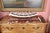 Large Wooden Fishing Boat Model with Oars For Sale - Image 3 of 4