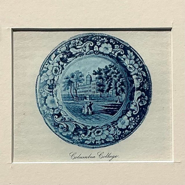 Blue Vintage Boho 19th Century Transfers China Prints - Set of 4 For Sale - Image 8 of 12