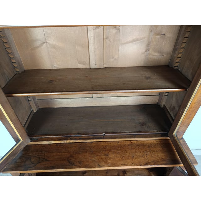 Antique Bookcase in Walnut For Sale - Image 18 of 18