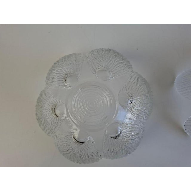Glass Bohemia Glass Flower Dessert Bowls, Former Czechoslovakia, 1960, Set of 6 For Sale - Image 7 of 18