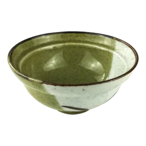 Vintage Stoneware Bowl Artisan Hand Turned Pottery