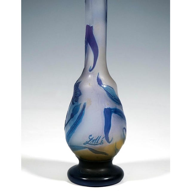 Antique Art Nouveau Solifleur Vase by Emile Galle, 1890s For Sale - Image 5 of 7