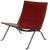 Pk-22 Chair in Red Aniline Leather by Poul Kjærholm For Sale