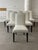 Design Plus Gallery presents a Set of Six Allison Dining Chairs from Sole Designs. Each chair showcases a tall upholstered...