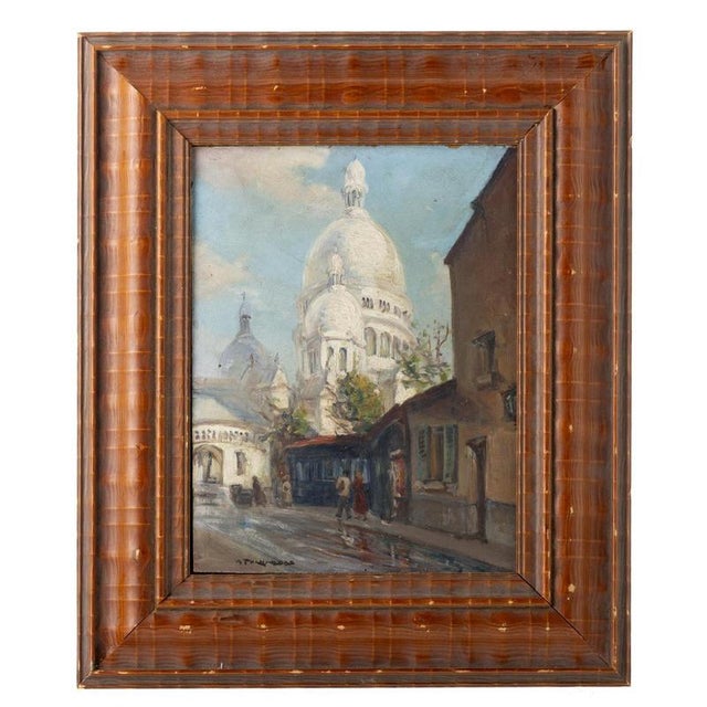European School Artist, Paris-Montmartre, Oil Painting For Sale - Image 6 of 6