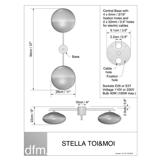 Not Yet Made - Made To Order Lighting / Design for Macha Stella Toi & Moi Light Fixture For Sale - Image 5 of 9