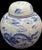 Chinoiserie Vintage Hand-Painted Blue and White Dragon Ginger Jar With Matching Lid For Sale - Image 3 of 9